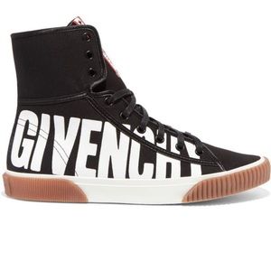 Givenchy logo canvas high top sneaker